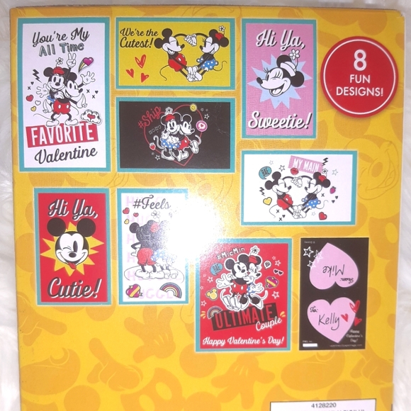 Mickey Mouse 32 Valentine Cards Kit NWT - Picture 4 of 5